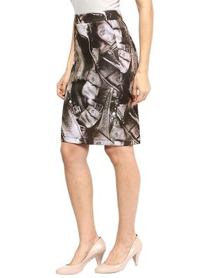 grey georgette skirts - 10906632 - Standard Image - 2