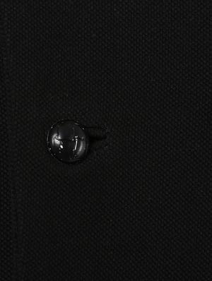 solid black cotton nehru jacket - 10910294 - Standard Image - 5
