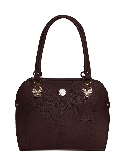 brown leatherette handbag - 10925132 - Standard Image - 1