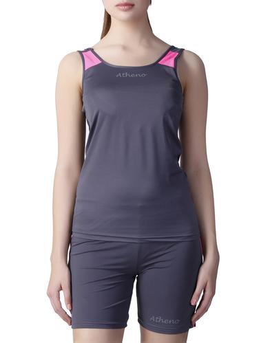 grey nylon lycra fitness - 10935998 - Very Small Image - 1