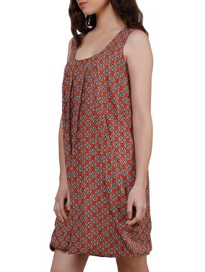 multi colored viscose dress - 10938197 - Standard Image - 2