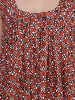 multi colored viscose dress - 10938197 - Standard Image - 4