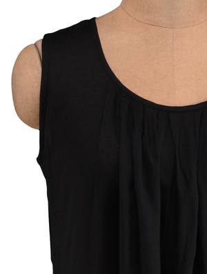 solid black sleeveless rayon kurti - 1093841 - Standard Image - 4