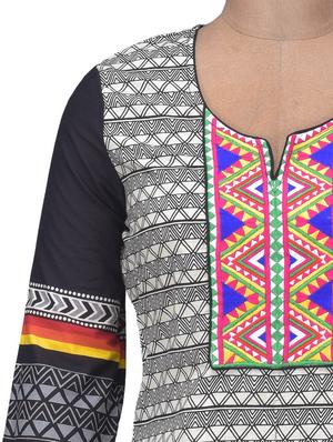 embroidered cotton kurta - 1094171 - Standard Image - 4