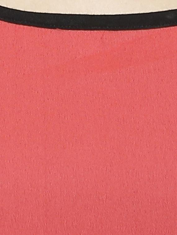 orange georgette high low kurta - 10942653 - Zoom Image - 4