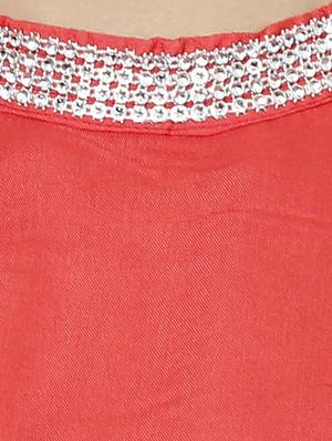 peach rayon kurta kurti - 10942658 - Standard Image - 4
