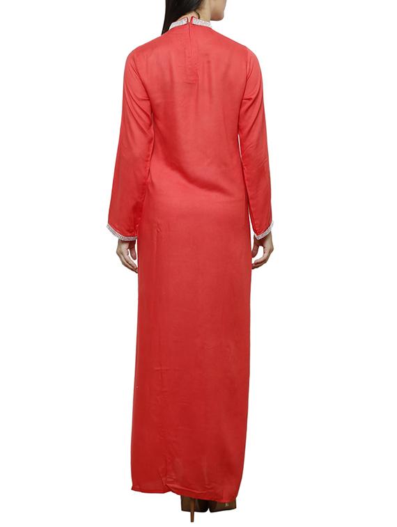 peach rayon kurta kurti - 10942658 - Zoom Image - 3