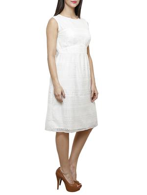 ivory net dress - 10942689 - Standard Image - 2