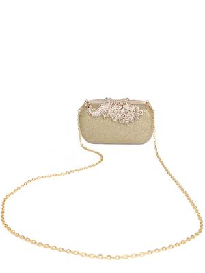 crystal peacock delicate box clutch - 1094618 - Standard Image - 5