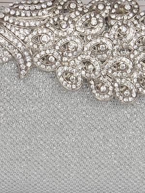 silver embellished clutches - 1094619 - Standard Image - 4