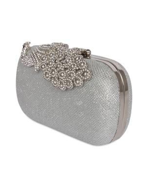 silver embellished clutches - 1094619 - Standard Image - 6