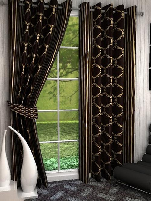 k dã©cor set of 2 beautiful polyester door curtains - 10947452 - Standard Image - 1