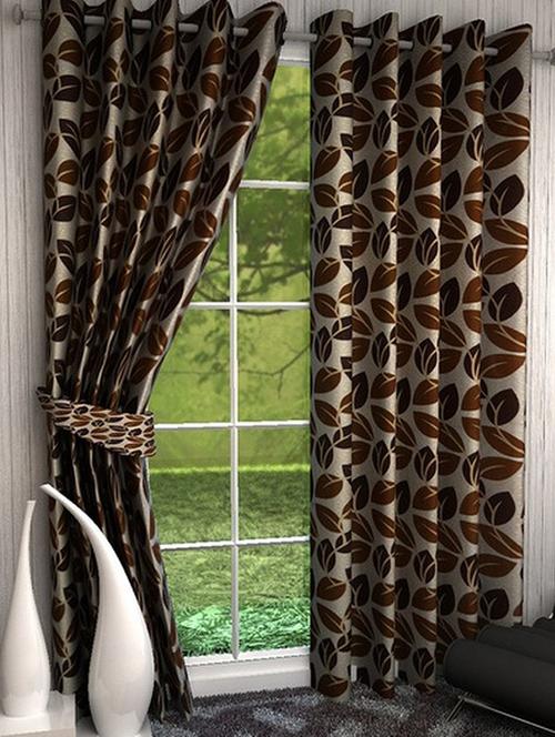 k dã©cor set of 2 beautiful polyester door curtains - 10947459 - Standard Image - 1