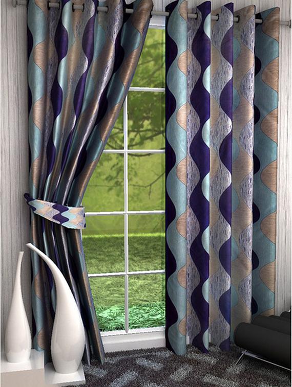 K D??cor Beautiful Polyster Long Door Curtain - 1 Pc - 10947808 - Zoom Image - 1
