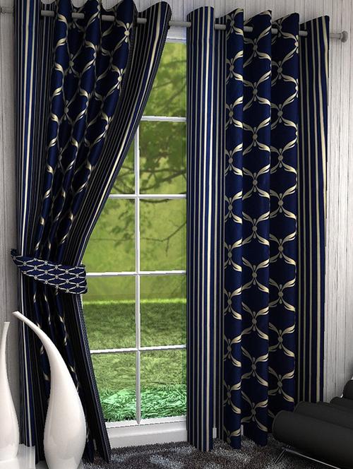 k dã©cor set of 6 beautiful polyster window curtains - 10948544 - Standard Image - 1