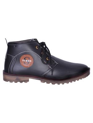 black leather casual shoes - 10959864 - Standard Image - 2