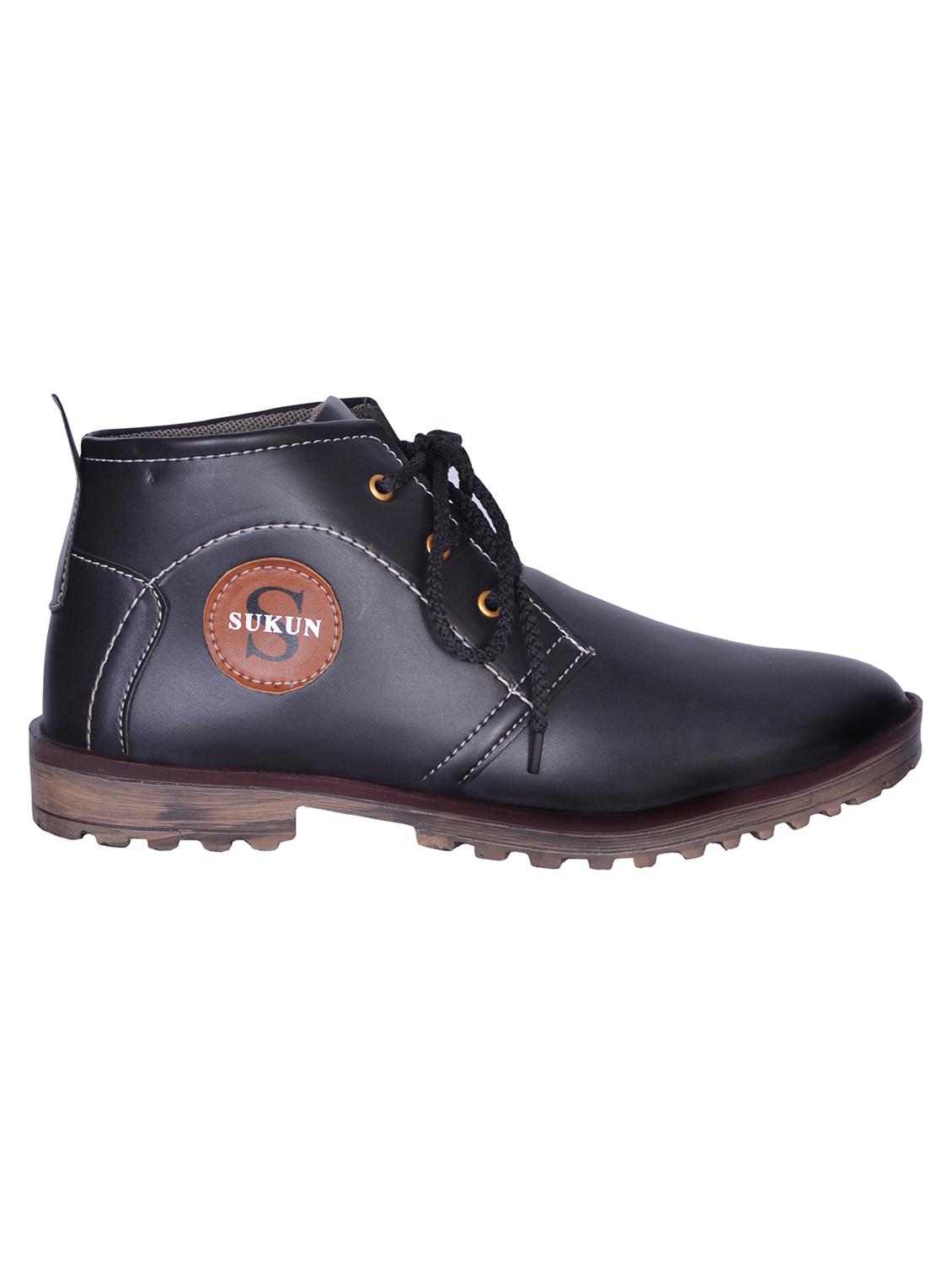 black leather casual shoes - 10959864 - Zoom Image - 2