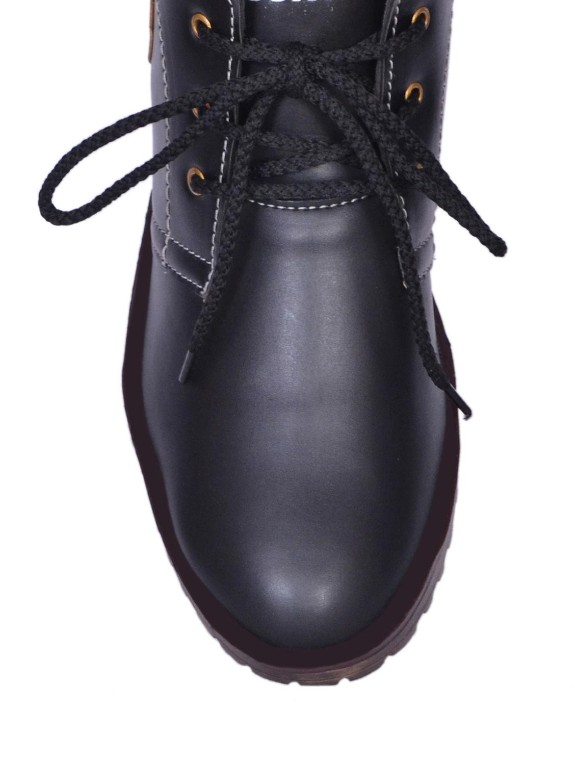 black leather casual shoes - 10959864 - Zoom Image - 3