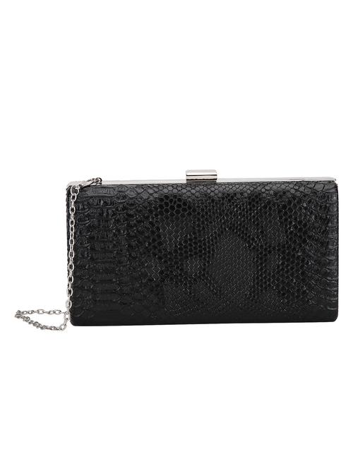 black leatherette clutch - 10980527 - Very Small Image - 1