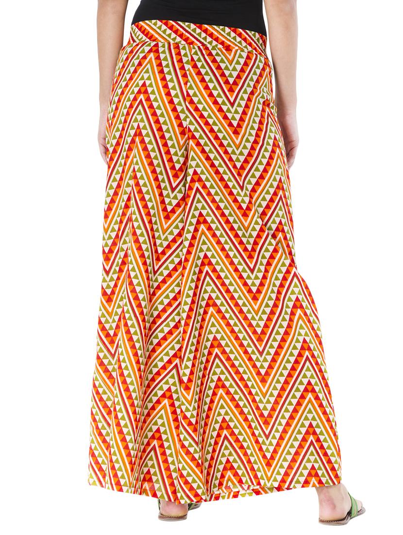 multi colored cotton palazzos - 10980903 - Zoom Image - 3
