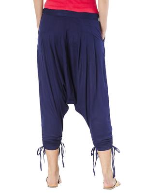 navy blue cotton harem pants - 10980942 - Standard Image - 3