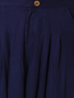 navy blue cotton harem pants - 10980942 - Standard Image - 4