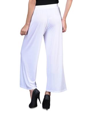 white rayon palazzo - 1098720 - Standard Image - 3