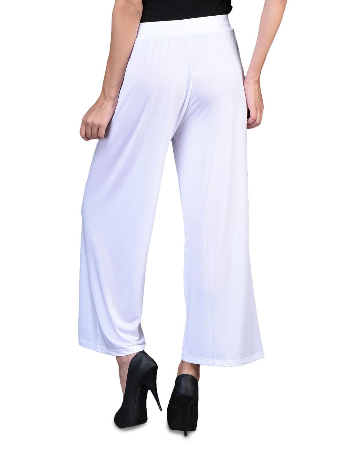 white rayon palazzo - 1098720 - Zoom Image - 3
