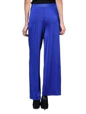 royal blue rayon palazzo - 1098721 - Standard Image - 3