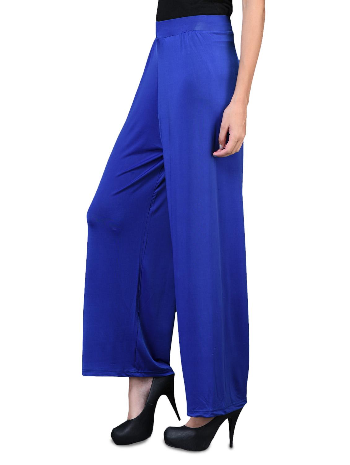 royal blue rayon palazzo - 1098721 - Zoom Image - 2