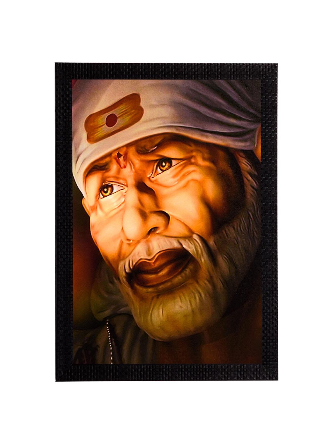 ecraftindia sai baba satin matt texture uv art painting - 10996453 - Zoom Image - 1