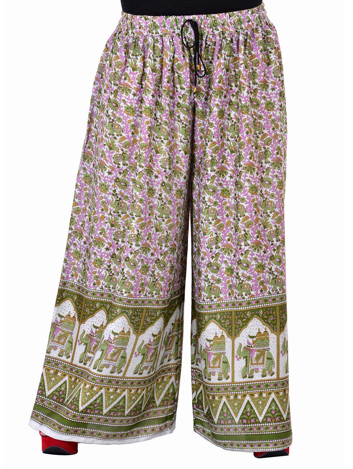 green cotton palazzo - 10999514 - Zoom Image - 1