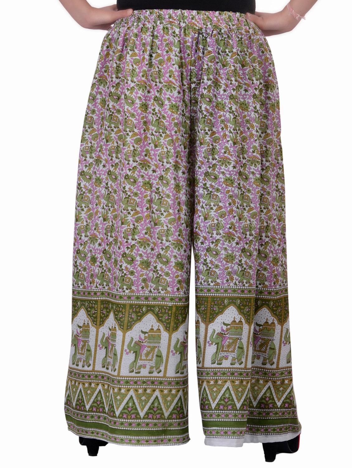 green cotton palazzo - 10999514 - Zoom Image - 3