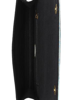 blue art silk clutch - 11000407 - Standard Image - 3