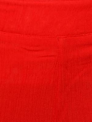 orange rayon palazzos - 11010731 - Standard Image - 4