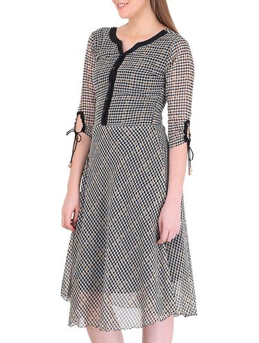 multicolor georgette dress - 11012480 - Very Small Image - 1