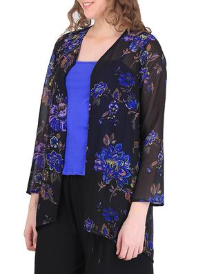 blue georgette shrug - 11012504 - Standard Image - 2