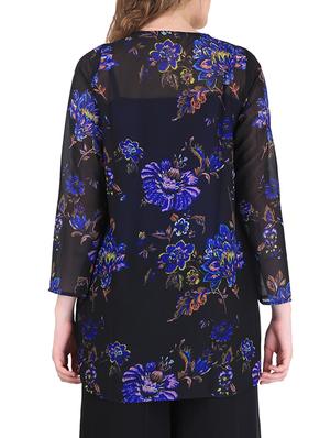 blue georgette shrug - 11012504 - Standard Image - 3