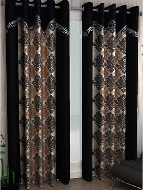 k dã©cor set of 2 valance style door curtains - 11014150 - Standard Image - 1