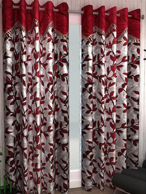 k d??cor set of 8 valance style long door curtains - 11014746 - Standard Image - 1