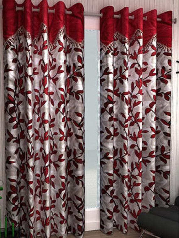 k d??cor set of 8 valance style long door curtains - 11014746 - Zoom Image - 1
