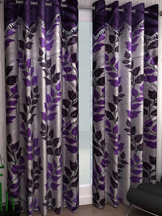 k d??cor set of 8 valance style long door curtains - 11014753 - Zoom Image - 1