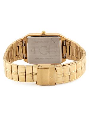 gold stainless steel analogue watch - 11014858 - Standard Image - 2