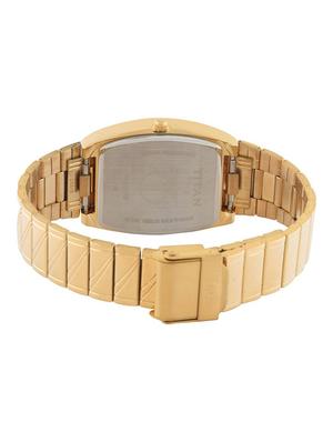 gold stainless steel analogue watch - 11014863 - Standard Image - 2