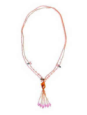 pink glass beads necklace - 11017932 - Standard Image - 2