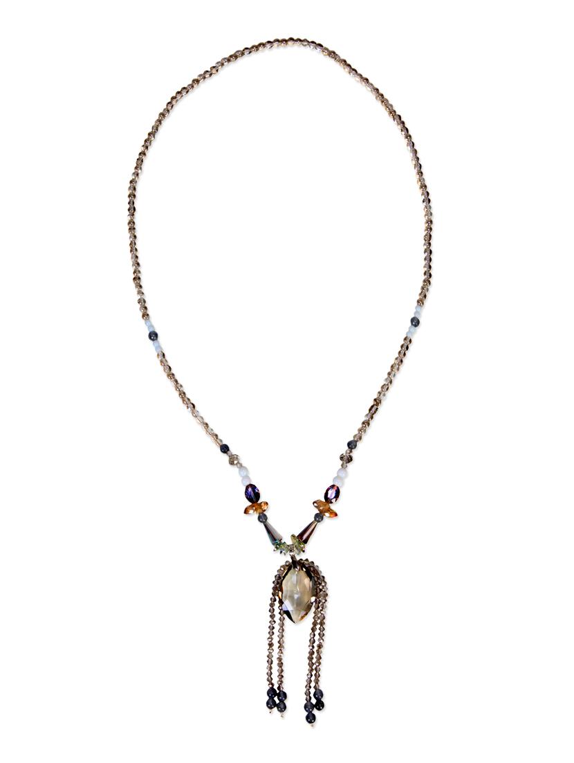 grey beads necklace - 11017933 - Zoom Image - 2