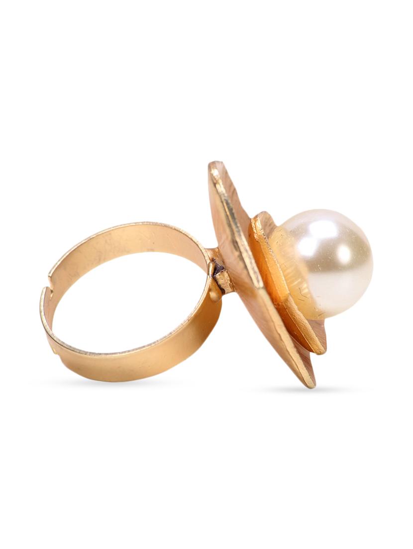 gold, white metal ring - 11017939 - Zoom Image - 2