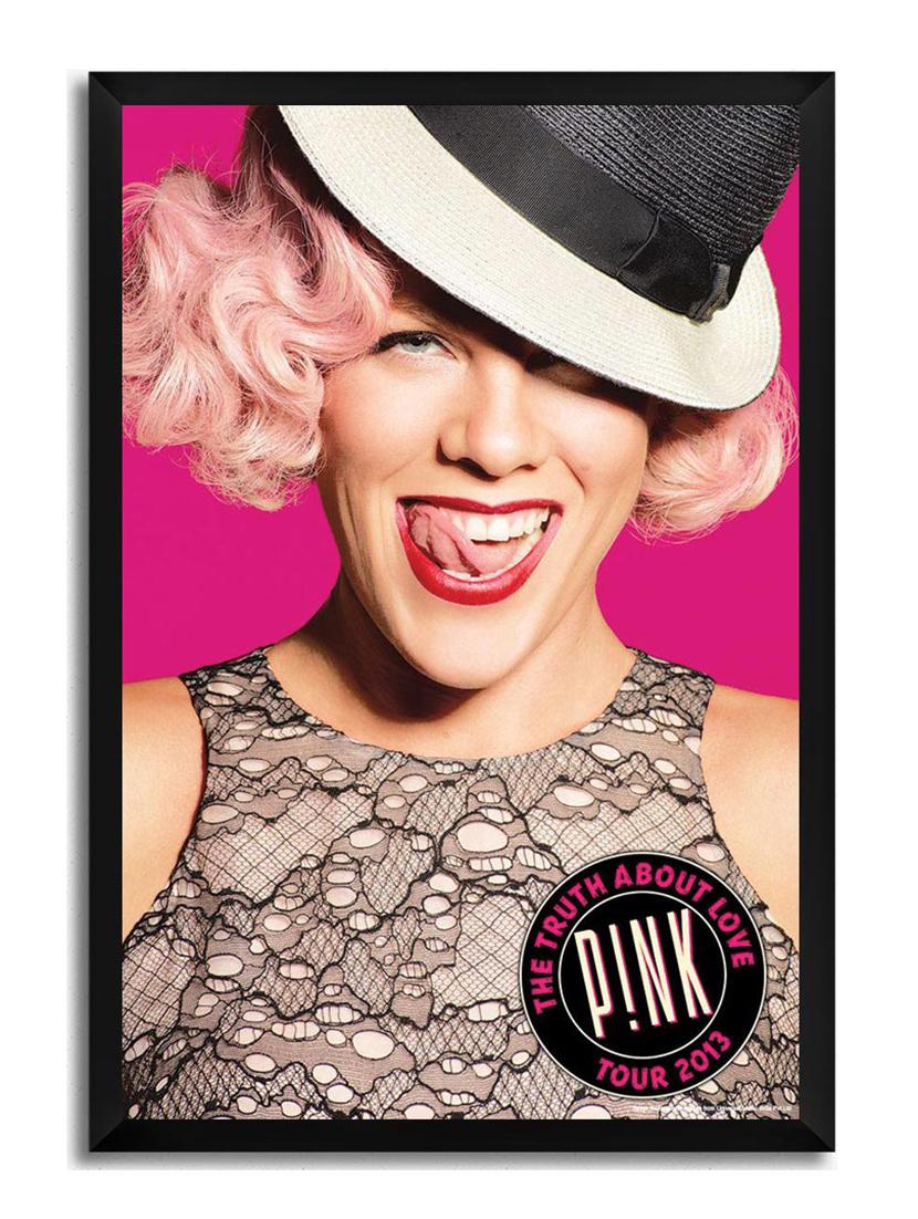 Pink with Hat Framed Poster (Without Glass) - 11028687 - Zoom Image - 1