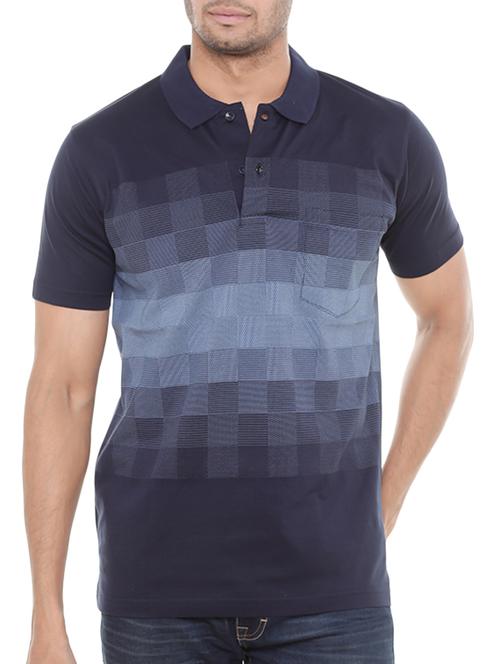 navy cotton tshirt - 11037541 - Standard Image - 1