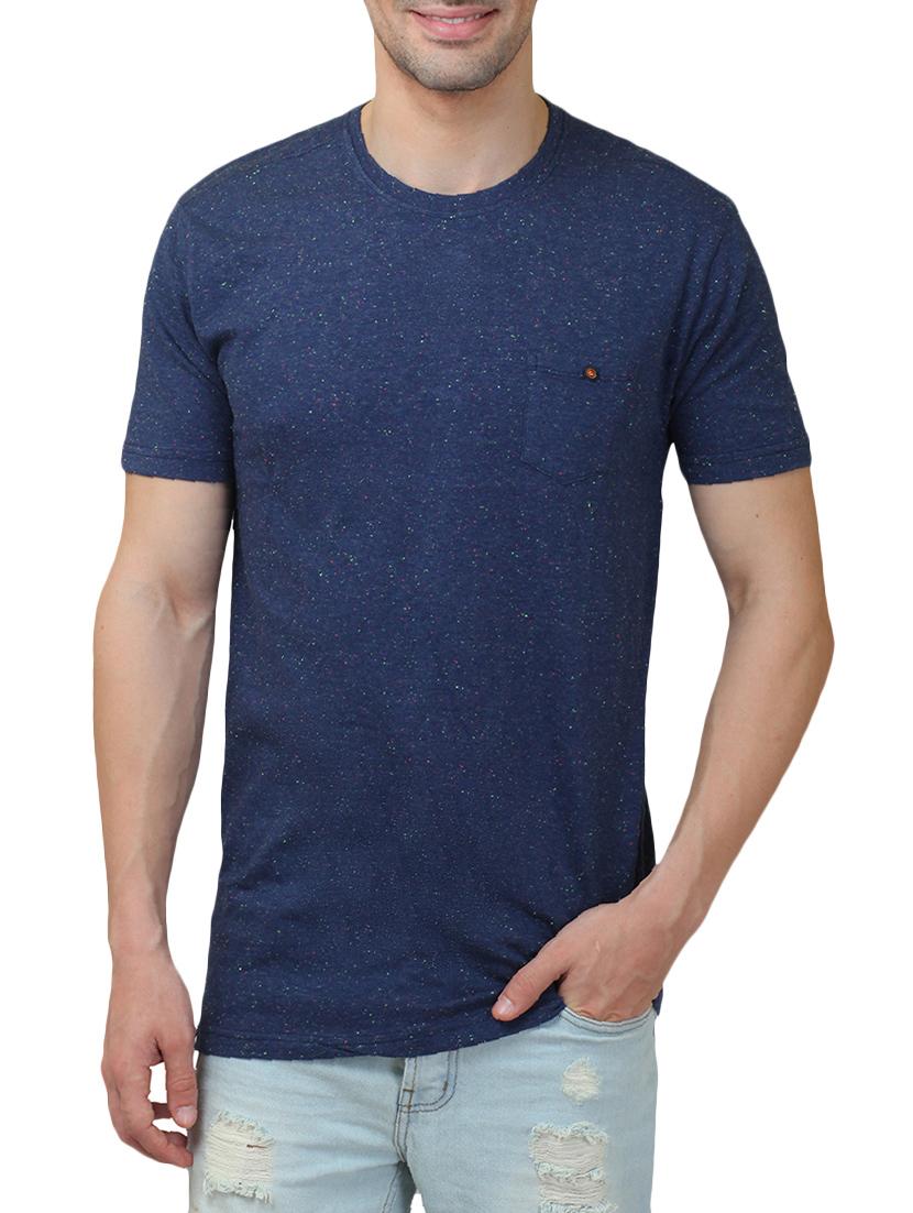 blue cotton t-shirt